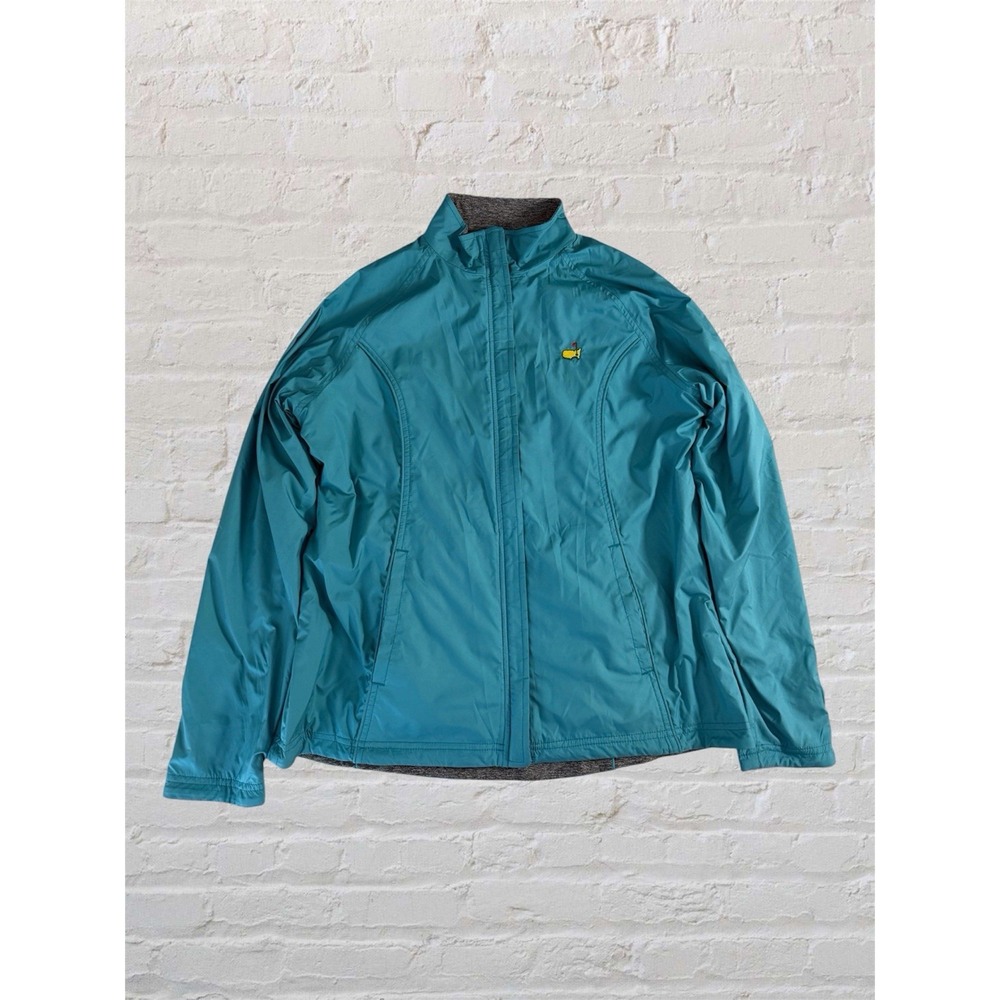 Masters Magnolia Lane Tech Women's Reversible Jacket Size M Blue Gray Full Zip